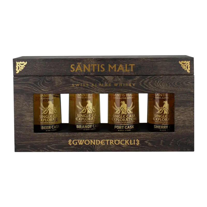 Säntis Malt Gwonderstöckli Single Cask Exploration Curiosity Set 4x10cl