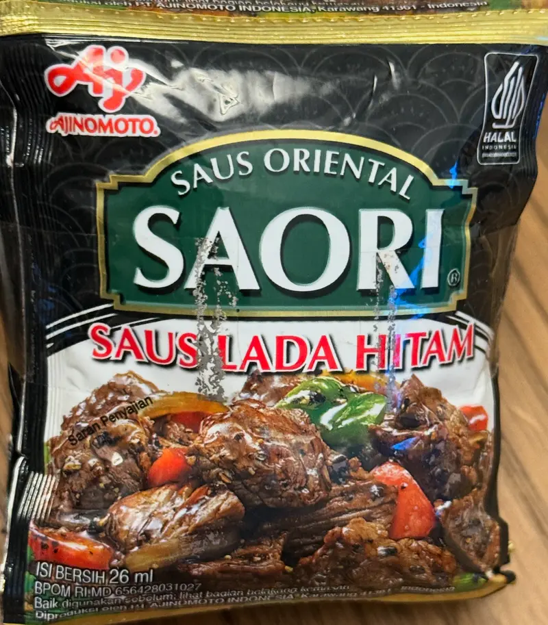 Saori Lada hitam 26 ml x 10 pc