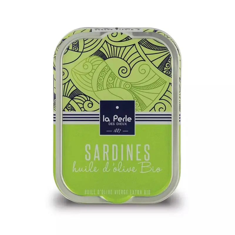 Sardines à l'huile d'olive bio vierge extra