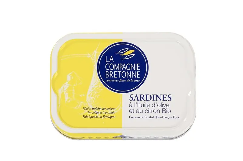 Sardines à l’huile d’olive et citron bio