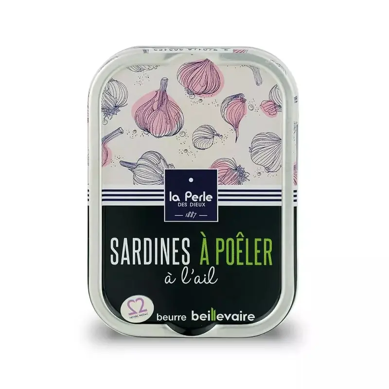 Sardines à poêler au beurre de baratte et à l'ail