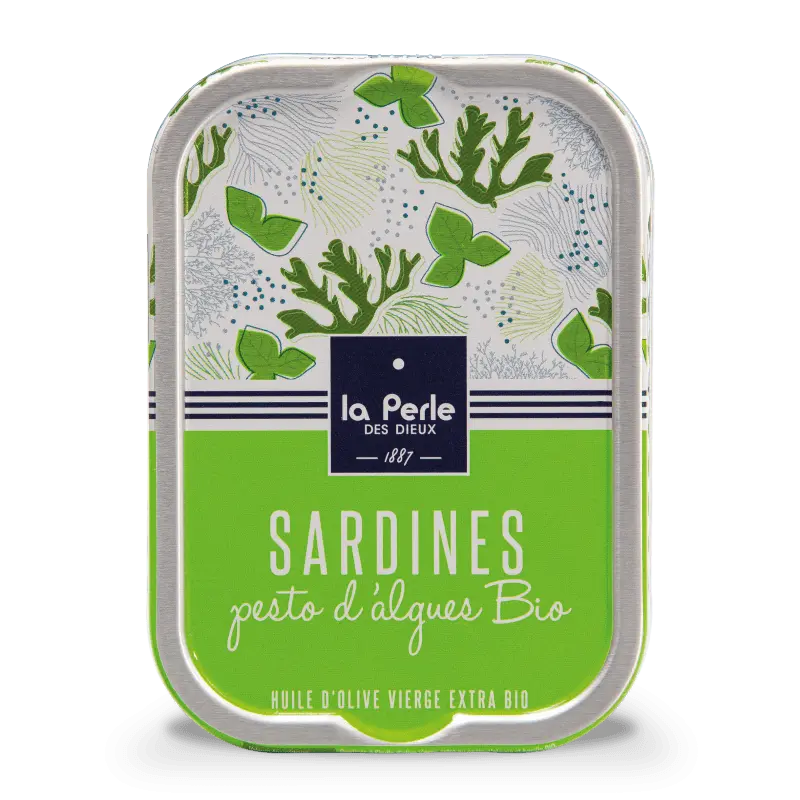 Sardines au pesto d'algues bio
