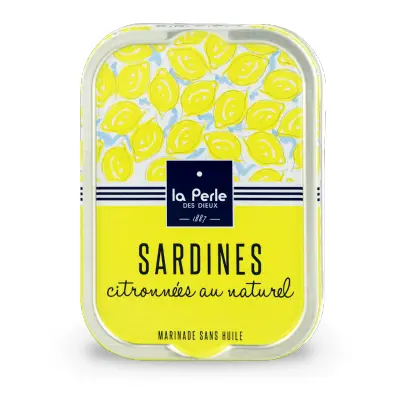 Sardines citronnées au naturel bio
