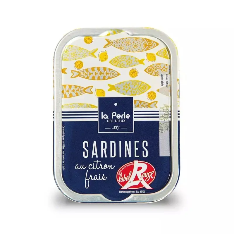 Sardines Label Rouge au citron