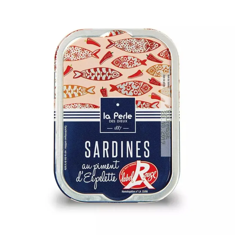 Sardines Label Rouge au piment d'Espelette