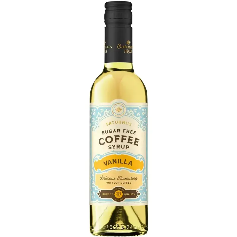Saturnus Coffee Syrup Sugar Free Vanilla - Sugar Free Syrup - 375cl