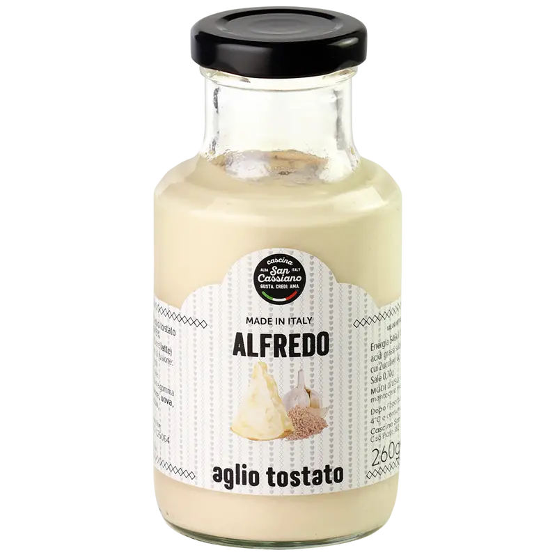 Sauce Alfredo avec ail grillé