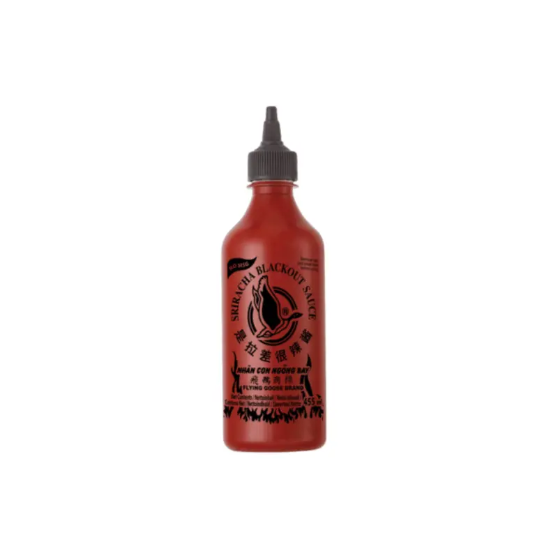 Sauce pimentée Sriracha noir Black out - FLYING GOOSE - 455ml