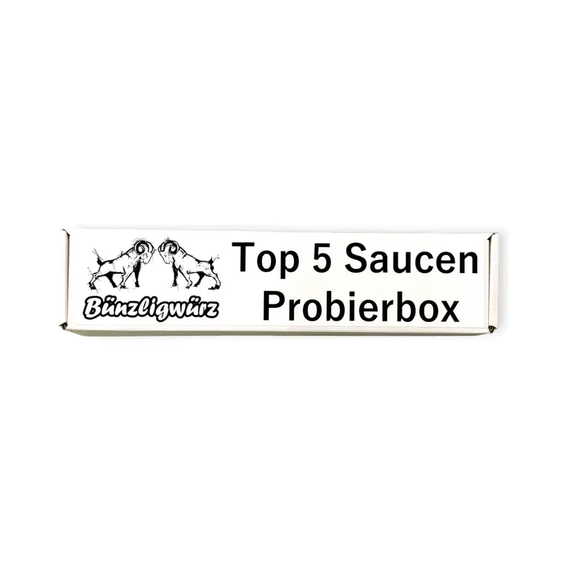Saucen Starterset mit fünf Sorten