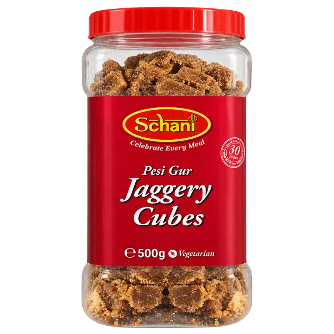 Schani Pesi Gur Jaggery Cubes Jar – 500 g