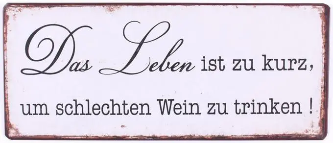 Schild das Leben