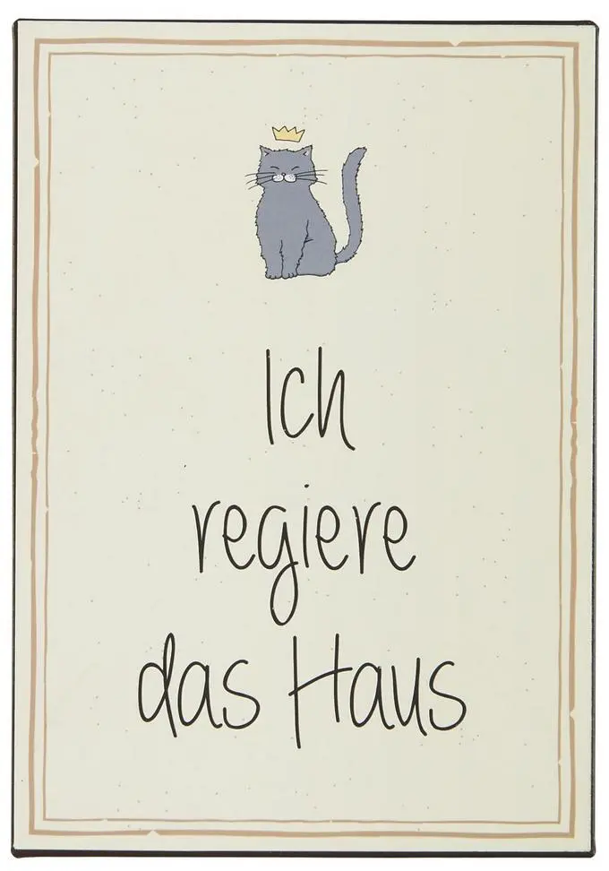 Schild Katze