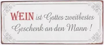 Schild Wein