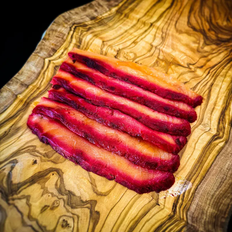 Schottischer Rauchlachs mit Randen, 120 g