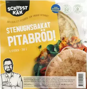 Schysst käk Stenugnsbakat Pitabröd - Pita bread 350 g