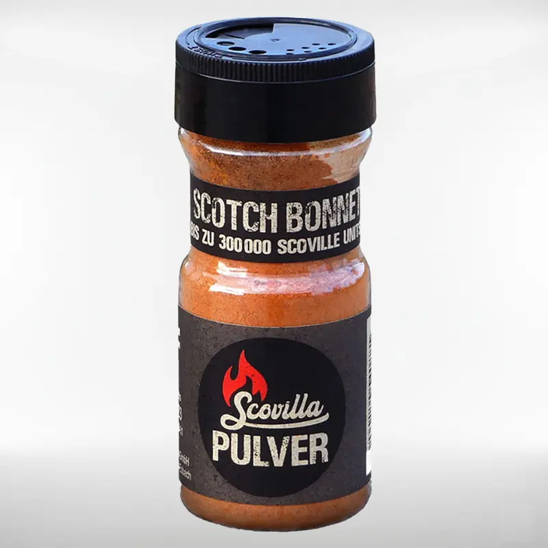 Scotch Bonnet Chilipulver | rauchig, blumig, fruchtig im Shaker | 50 g