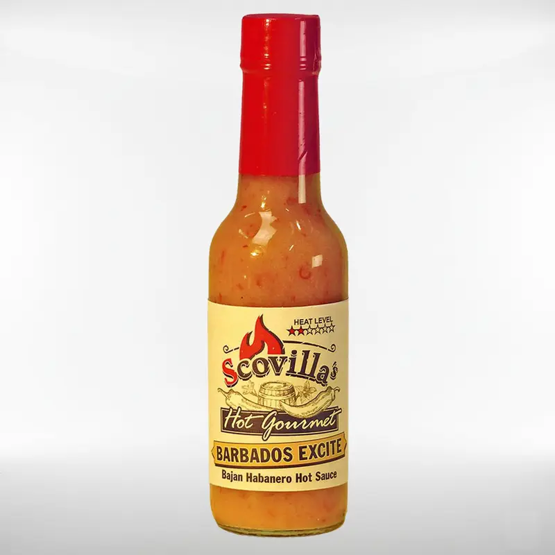 Scovilla Hot Gourmet BARBADOS EXCITE Bajan Habanero Hot Sauce