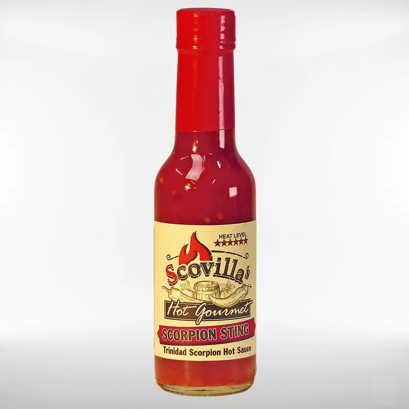 Scovilla Hot Gourmet SCORPION STING Trinidad Scorpion Hot Sauce