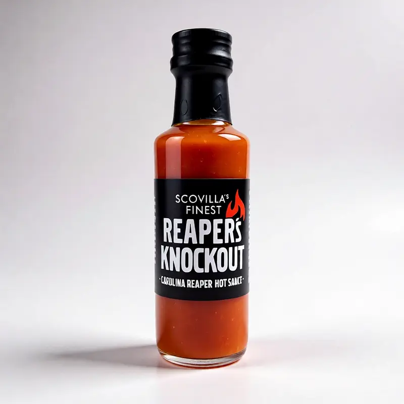 Scovilla Reaper's KnockOut Hotsauce mit Carolina Reaper Chili