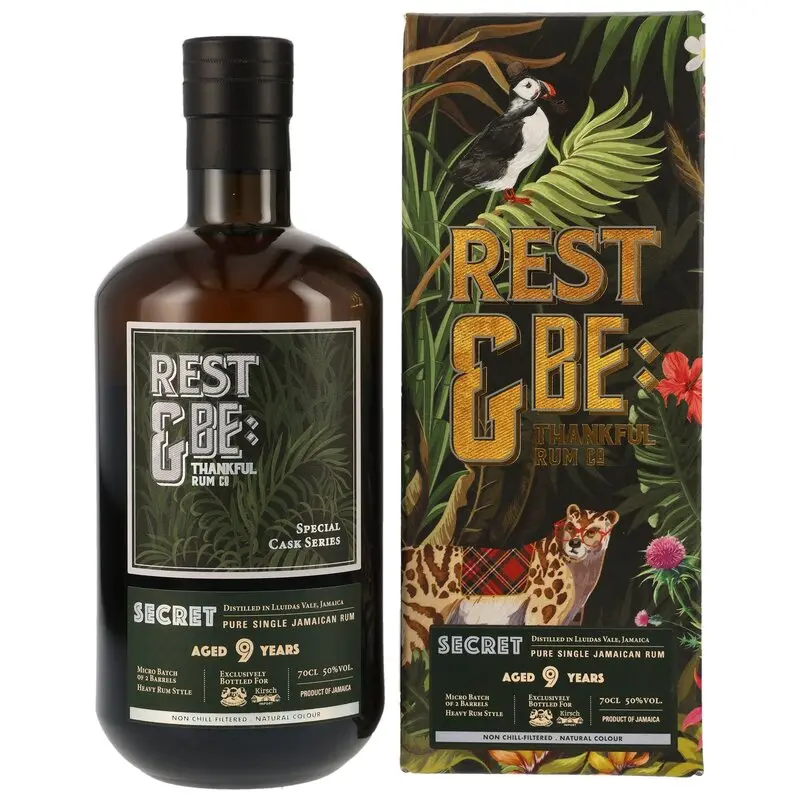 Secret Jamaica Rum 2015/2024 - 9 y.o. - Micro Batch - Rest & Be Thankful (WuDramClan & Kirsch Import)