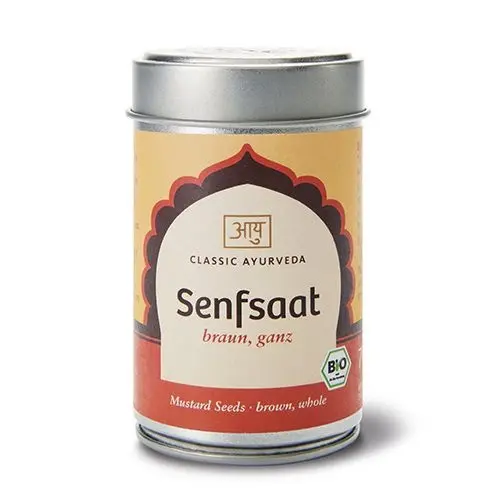 Senfsaat, braun, ganz, Bio, 150g