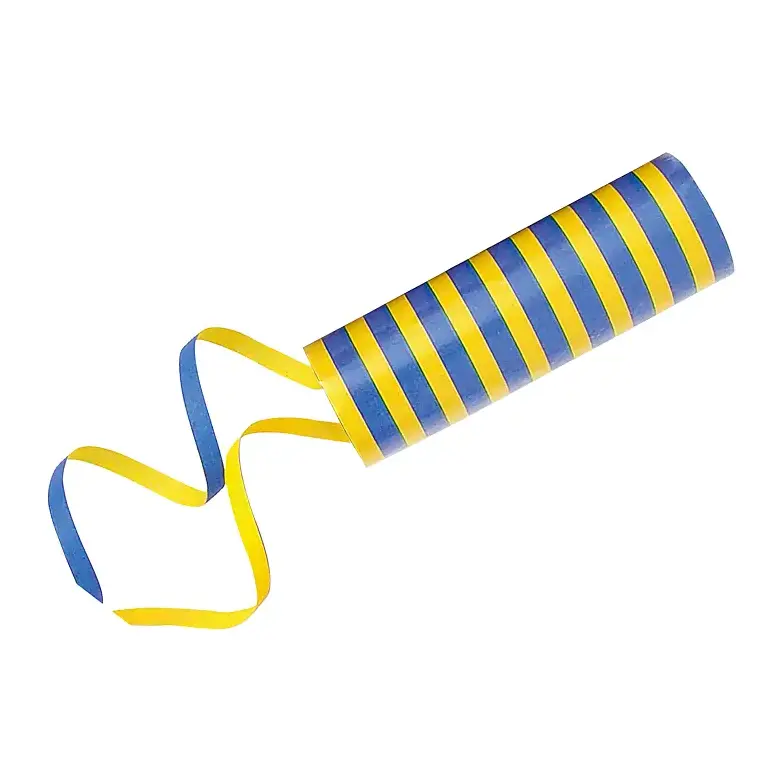 Serpentiner Blå/Gul - Decoration Party Props Blue/Yellow