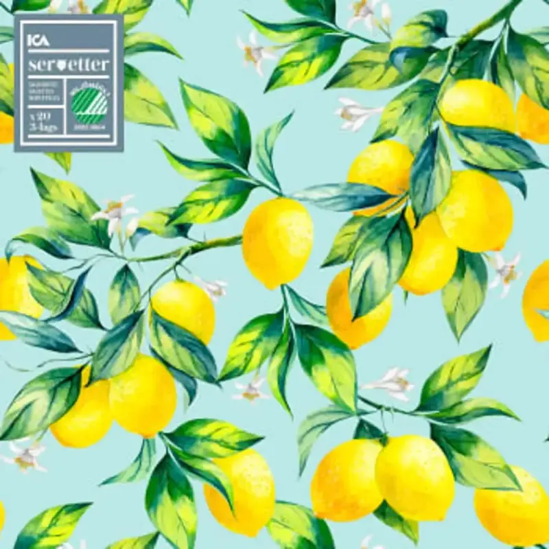 Servett Lemon 33cm 20-p - Napkins 33 cm 20-p