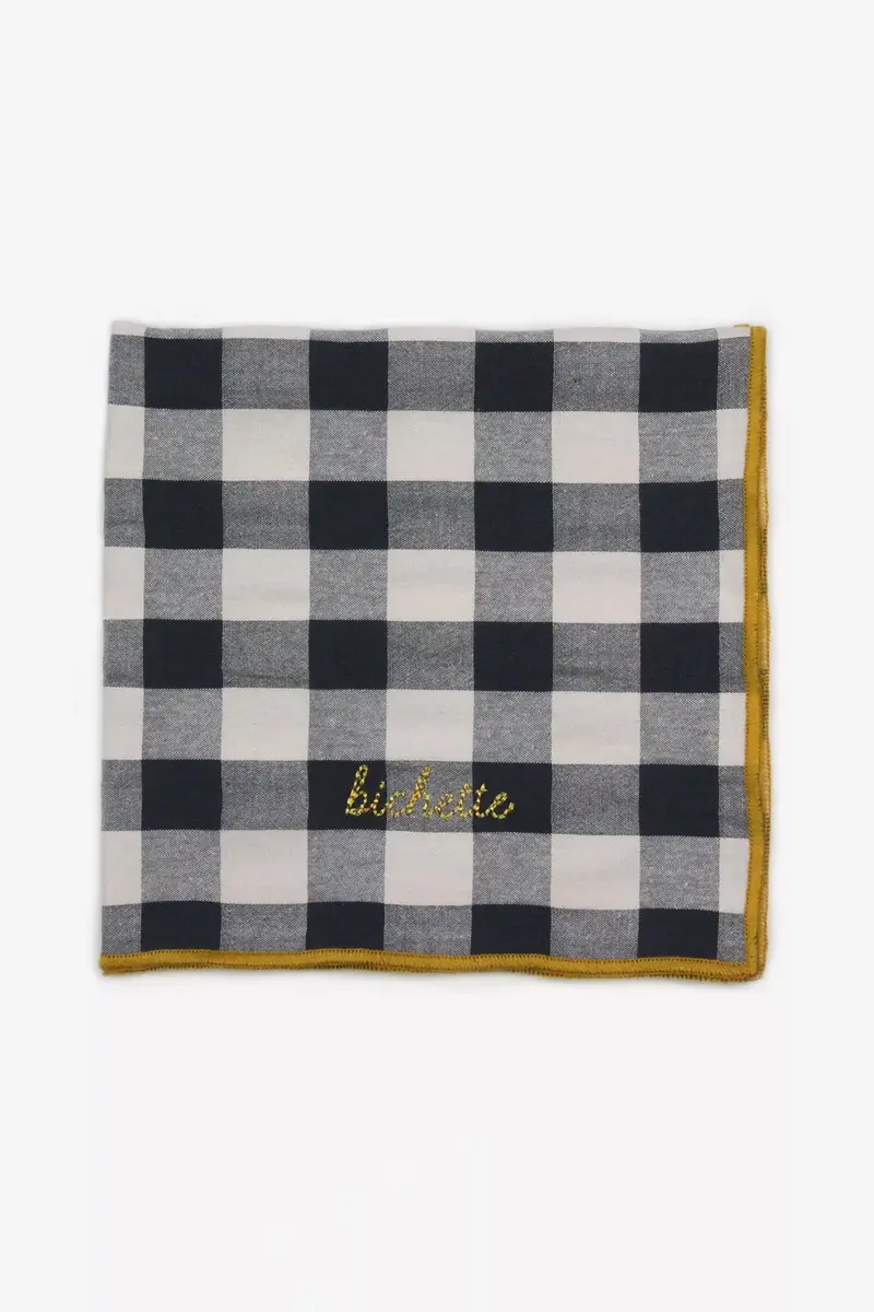 Serviette de table rose réglisse "bichette"