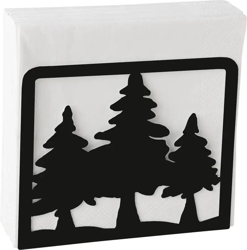 Serviettenhalter Baum schwarz