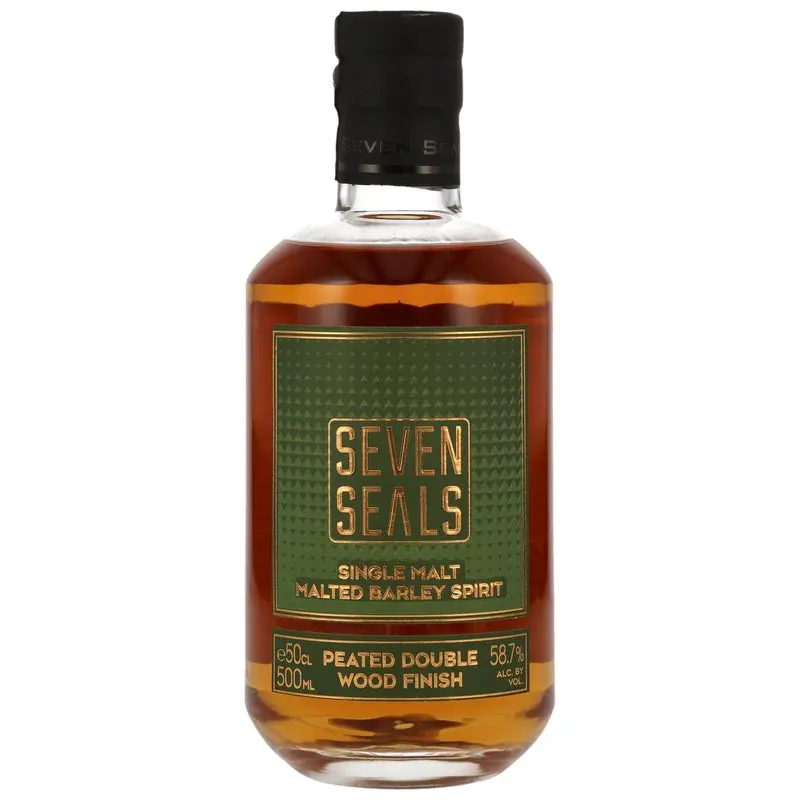 Seven Seals Peated Malted Barley Spirit Double Wood - Cask Strength - neue Ausstattung