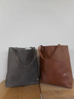 Shopper Leder div. Farben 32x40x14 cm