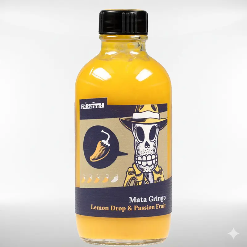 Sí Señor Mata Gringo | Lemon Drop & Ají Amarillo & Passion Fruit | Schweizer Chili Sauce