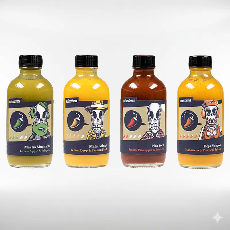 Sí Señor | Vier scharfe Schweizer Chilisaucen im Geschenkset