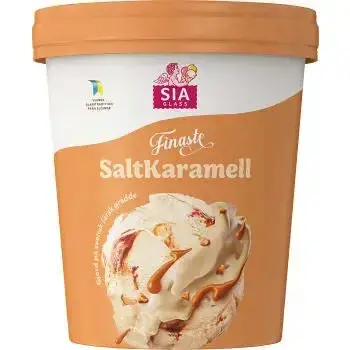 SIA GLASS Gräddglass Vår Finaste Salt Karamell     -   Ice cream Our Finest salted caramel  -  500ml