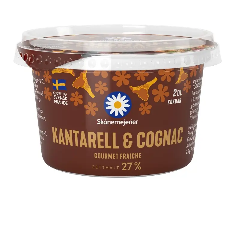 Skånemejerier Kantarell & Cognac Gourmet Fraiche 27% - Creme Fraiche 200 ml