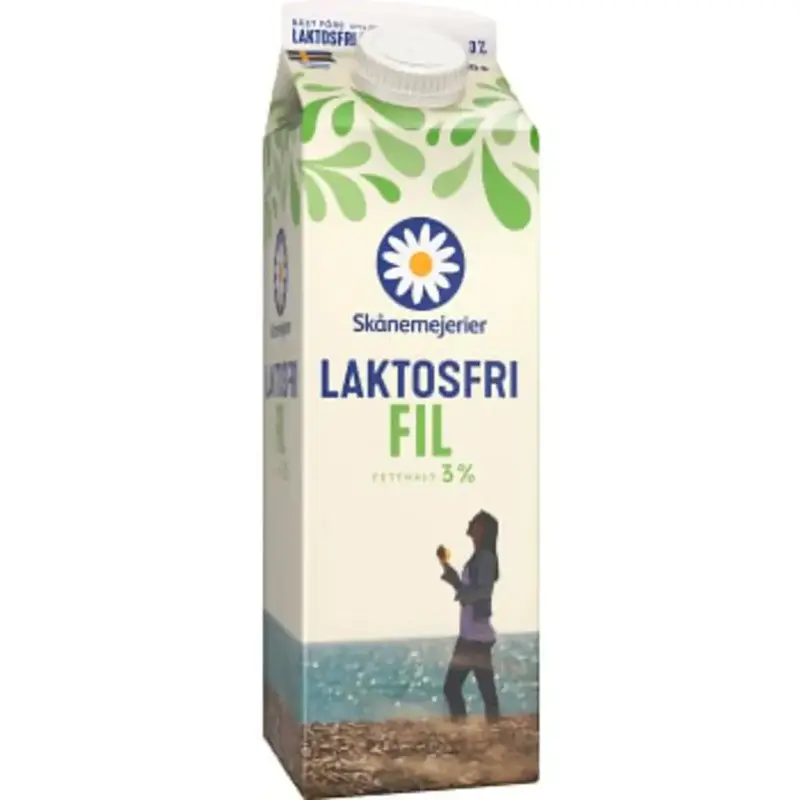 Skånemejerier Laktosfri Filmjölk 3% - Sour Milk Lactosefree 1l