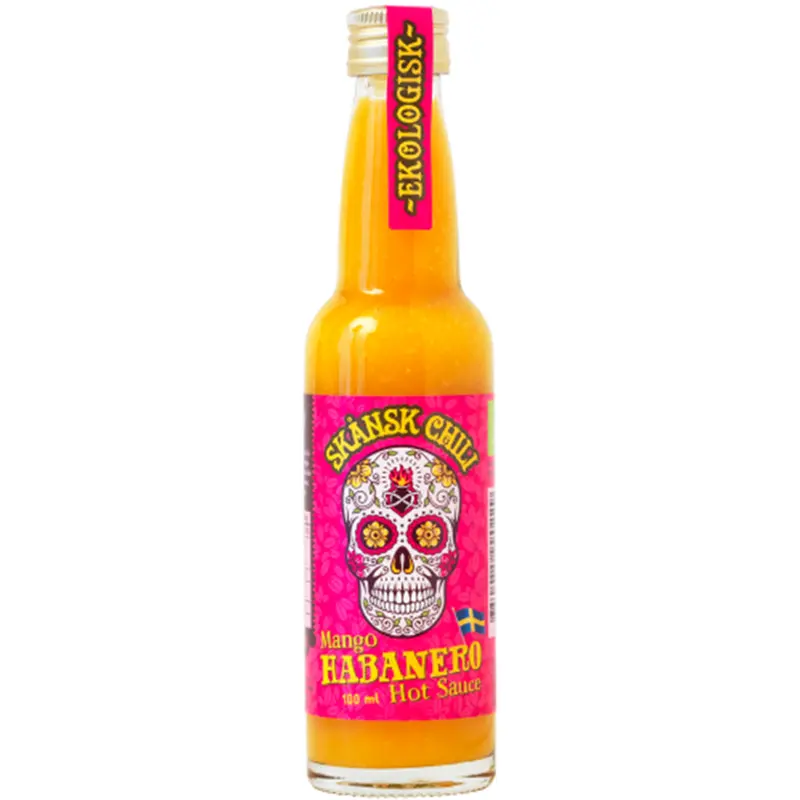 Skånsk Chili Mango Habanero Hotsauce | Fruchtig-scharfe Bio Chilisauce