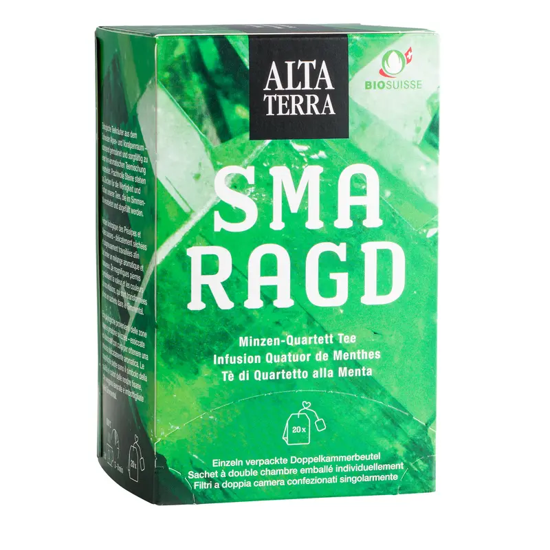 Smaragd Bio Tee Minzen-Quartett