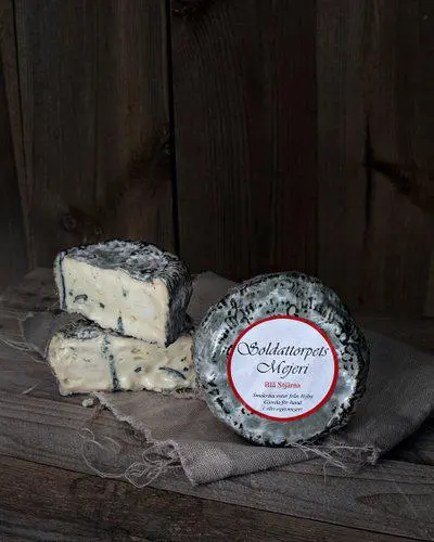 Soldattorpets Mejeri Blåstjärnan Blåmögelost  - Blue Star Blue Cheese  ca 200-250g