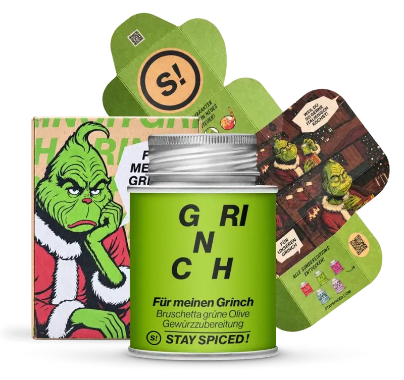 Sonderedition GRINCH, Bruschetta grüne Olive