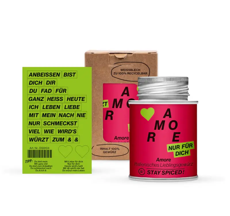 Sonderedition Valentinstag AMORE – Gewürz Geschenkbox
