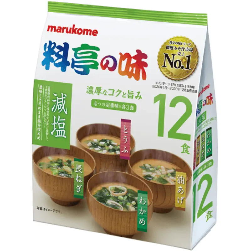 Soupe Miso Végétarienne Mix - MARUKOME - 12 portions