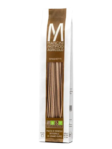 Spaghetti Pasta di semola di grano duro "integrale" Mancini
