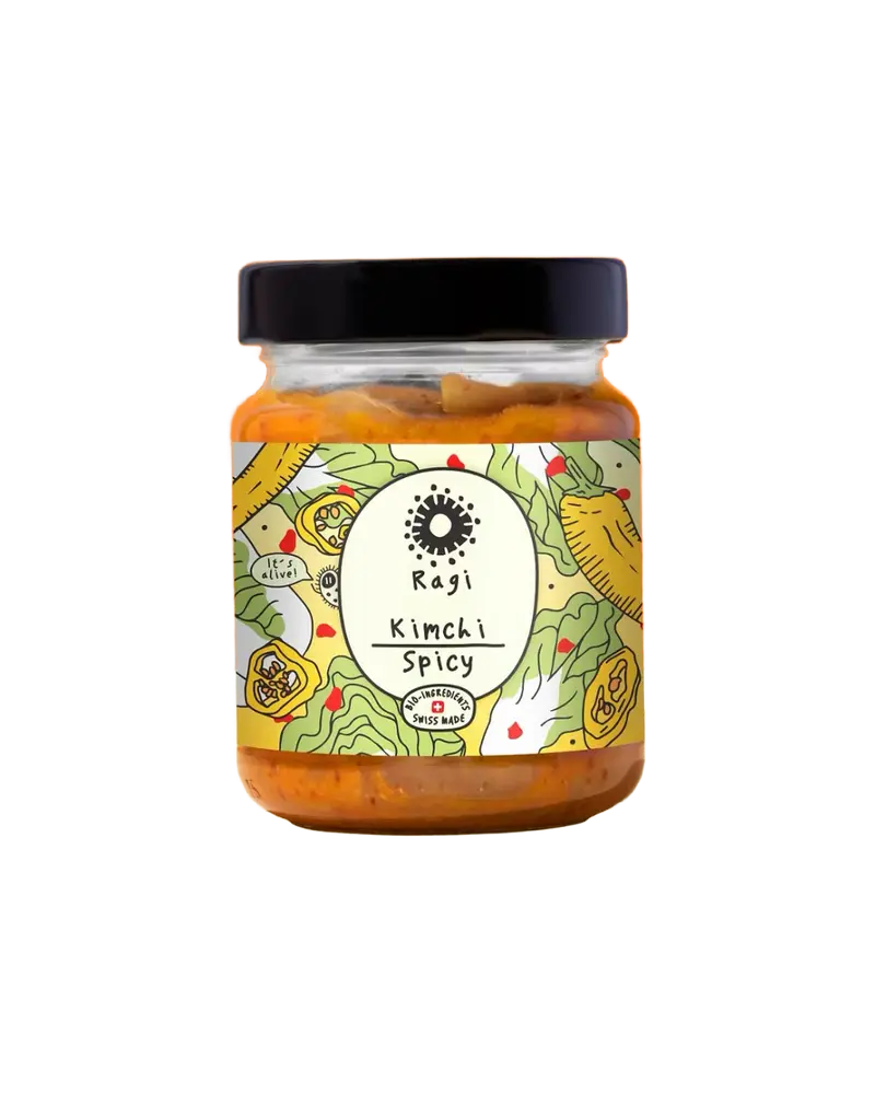 Spicy Kimchi Ragi unpasteurisiert 250g
