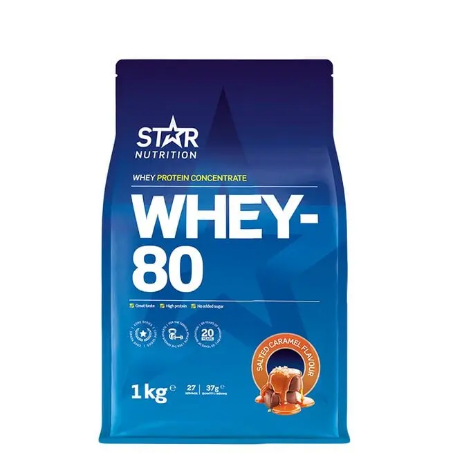 Star Nutrition WHEY-80 Protein powder Salted Caramel 1000g