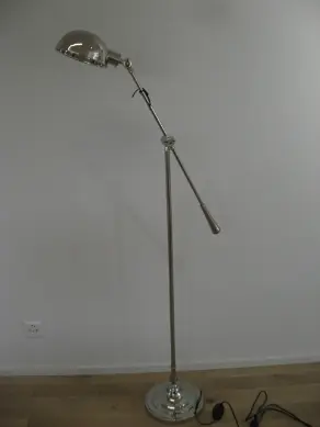 Stehlampe Nickel Höhe 146 cm