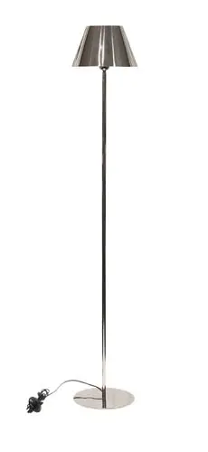 Stehlampe oval vernickelt H153cm