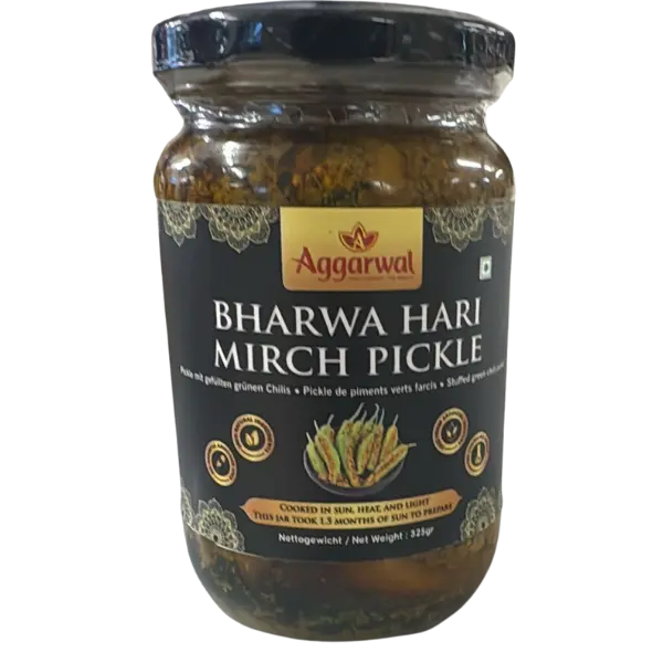 Stuffed Green Chilli Pickle - 325 g