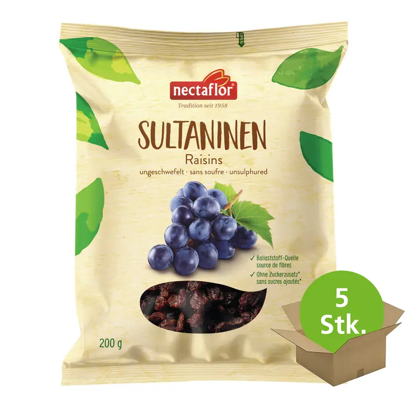 Sultaninen blau ungeschwefelt