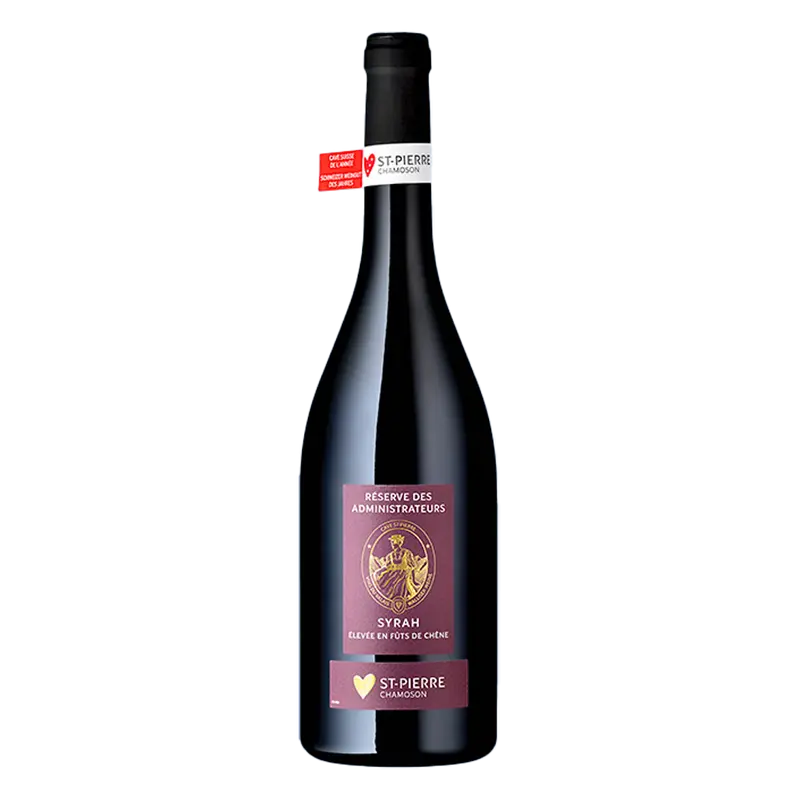 Syrah du Valais AOC élevée en fûts de chêne, Réserve des Administrateurs, Cave St-Pierre